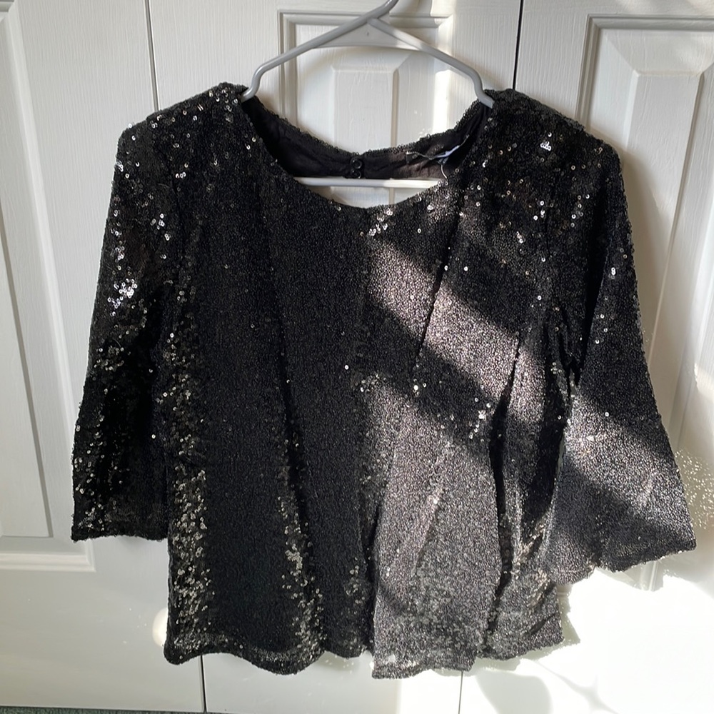 Black Sequin top from Nordstrom